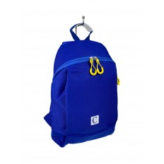 На фото 2 - Молодежный рюкзак из текстиля, цвет синий