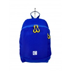 На фото 3 - Молодежный рюкзак из текстиля, цвет синий