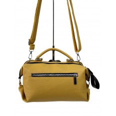 На фото 2 - Женская сумка  из искусственной кожи, цвет желтый 