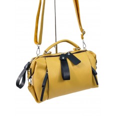На фото 3 - Женская сумка  из искусственной кожи, цвет желтый 