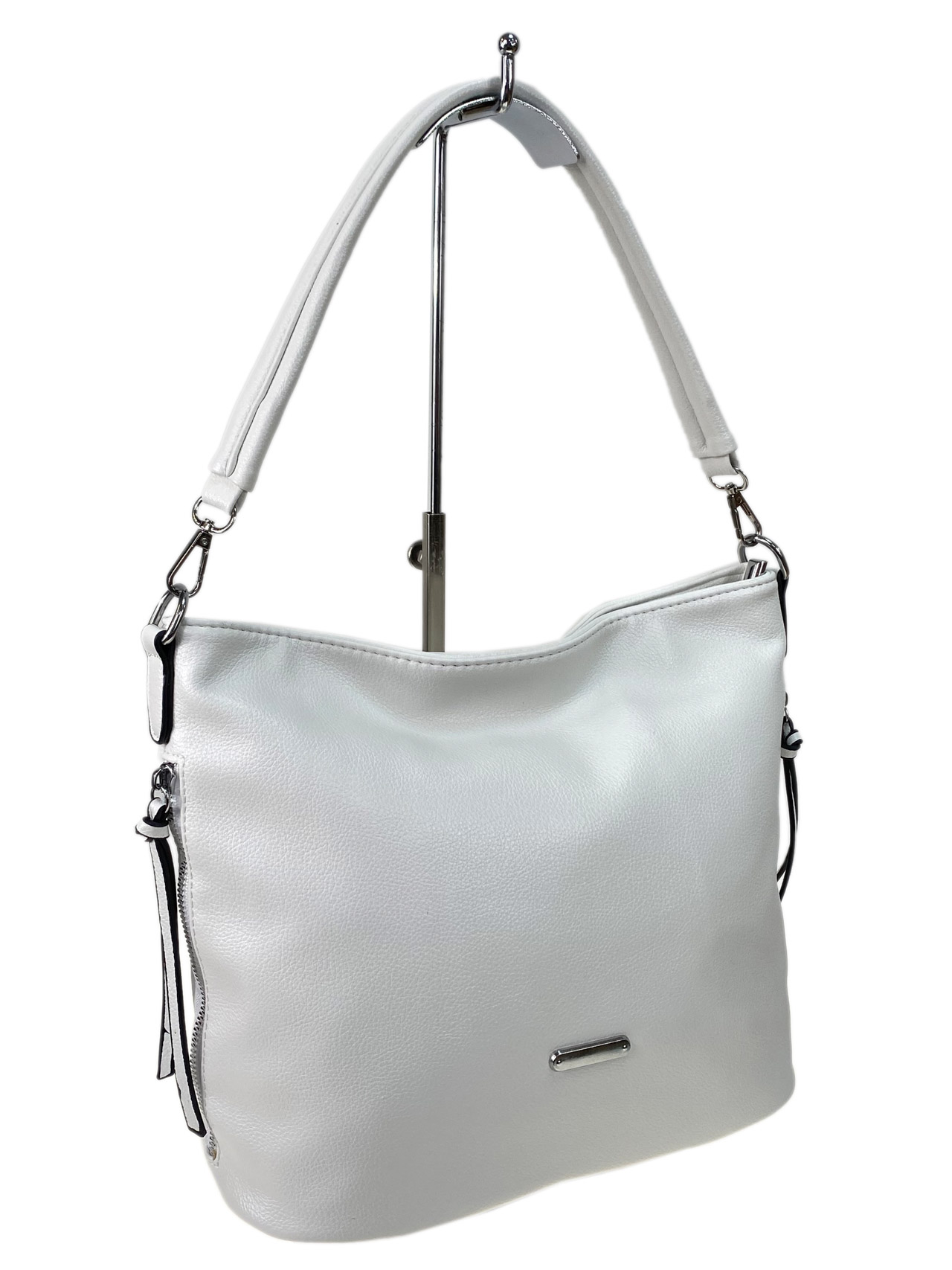 Женская сумка из искусственной кожи, цвет белый