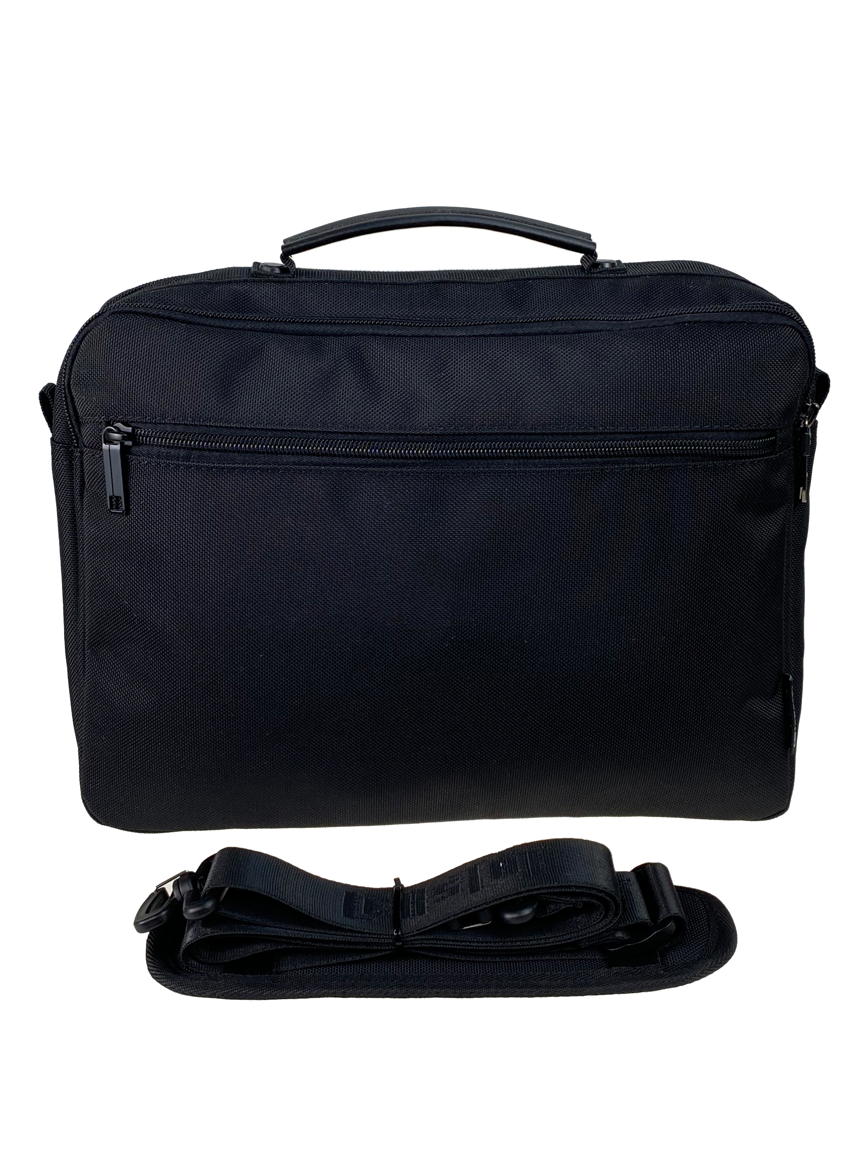 На фото 2 - Мужская сумка из текстиля, цвет черный