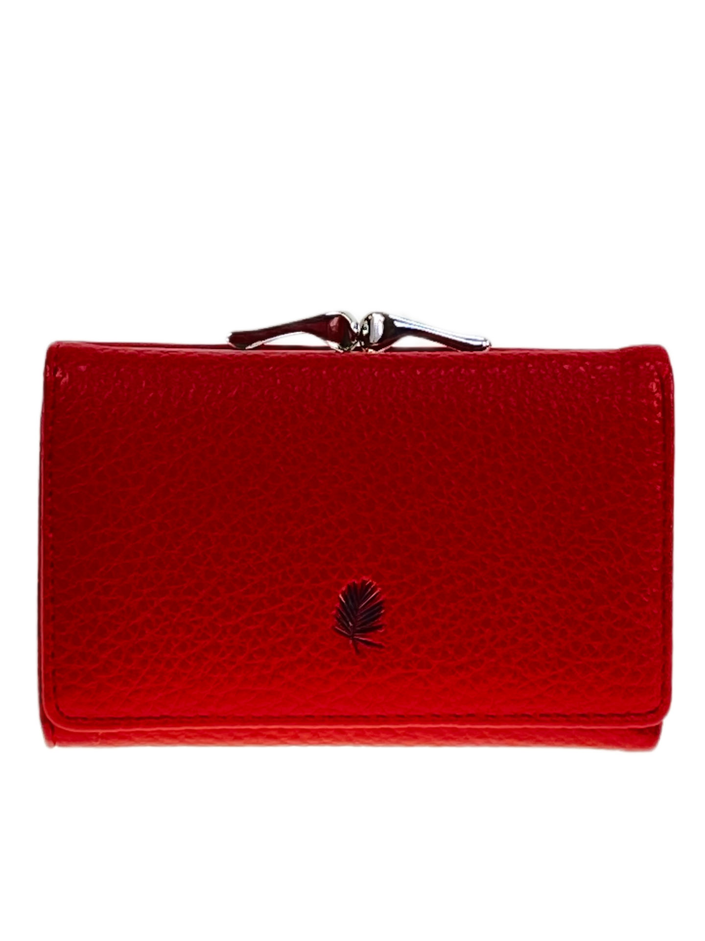На фото 1 -  Женское портмоне из искусственной кожи, цвет красный