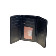 На фото 2 -  Женское портмоне из искусственной кожи, цвет  черный