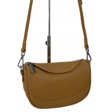 На фото 1 - Женская сумка из натуральной кожи цвет коричневый
