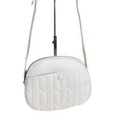 На фото 1 - Женская сумка из искусственной кожи, цвет белый На фото 1 - Женская сумка из искусственной кожи, цвет белый