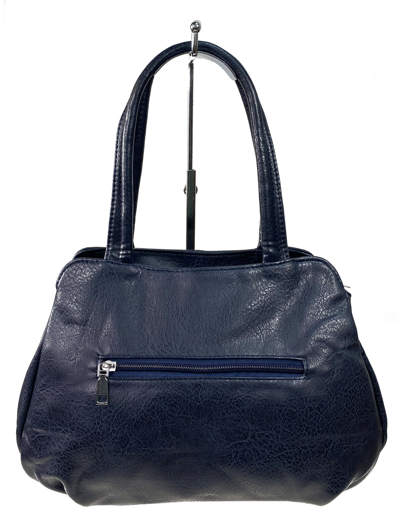 На фото 2 - Женская сумка из искусственной кожи, цвет синий