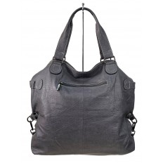 На фото 2 - Женская сумка тоут из искусственной кожи цвет серый
