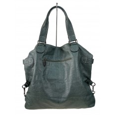 На фото 2 - Женская сумка тоут из искусственной кожи цвет бирюзовый