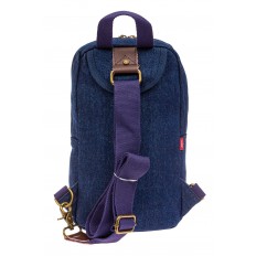 На фото 3 - Слинг-рюкзак для мужчин, цвет синий