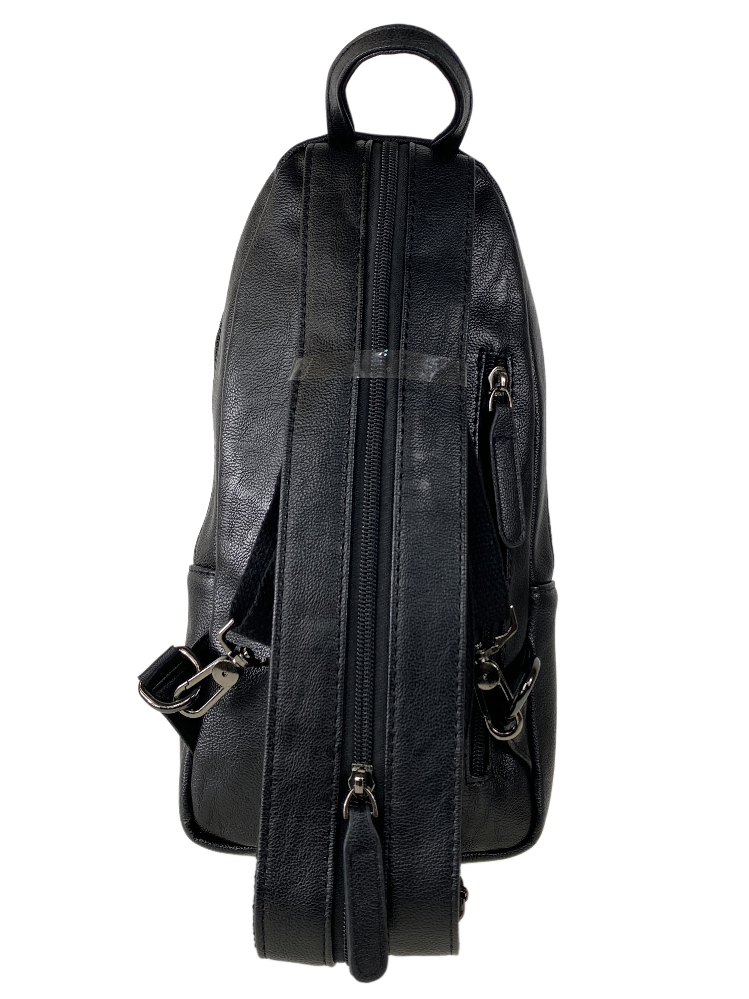 На фото 3 - Мужская сумка из искусственной кожи, цвет черный