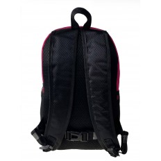 На фото 2 - Молодежный рюкзак из текстиля, цвет фуксия с черным 