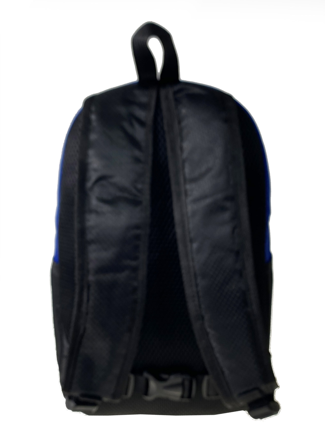 На фото 2 - Молодежный рюкзак из текстиля, цвет голубой с черным 