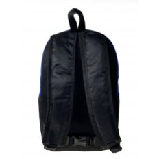 На фото 2 - Молодежный рюкзак из текстиля, цвет голубой с черным 