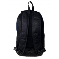 На фото 2 - Молодежный рюкзак из текстиля, цвет синий с черным