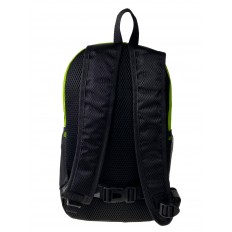 На фото 2 - Молодежный рюкзак из текстиля, цвет  зеленый с черным 