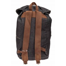 На фото 3 - Городской рюкзак мужской из джинсовой ткани, цвет темно-серый