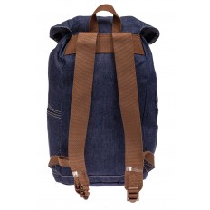 На фото 3 - Городской рюкзак мужской из джинсовой ткани, цвет синий