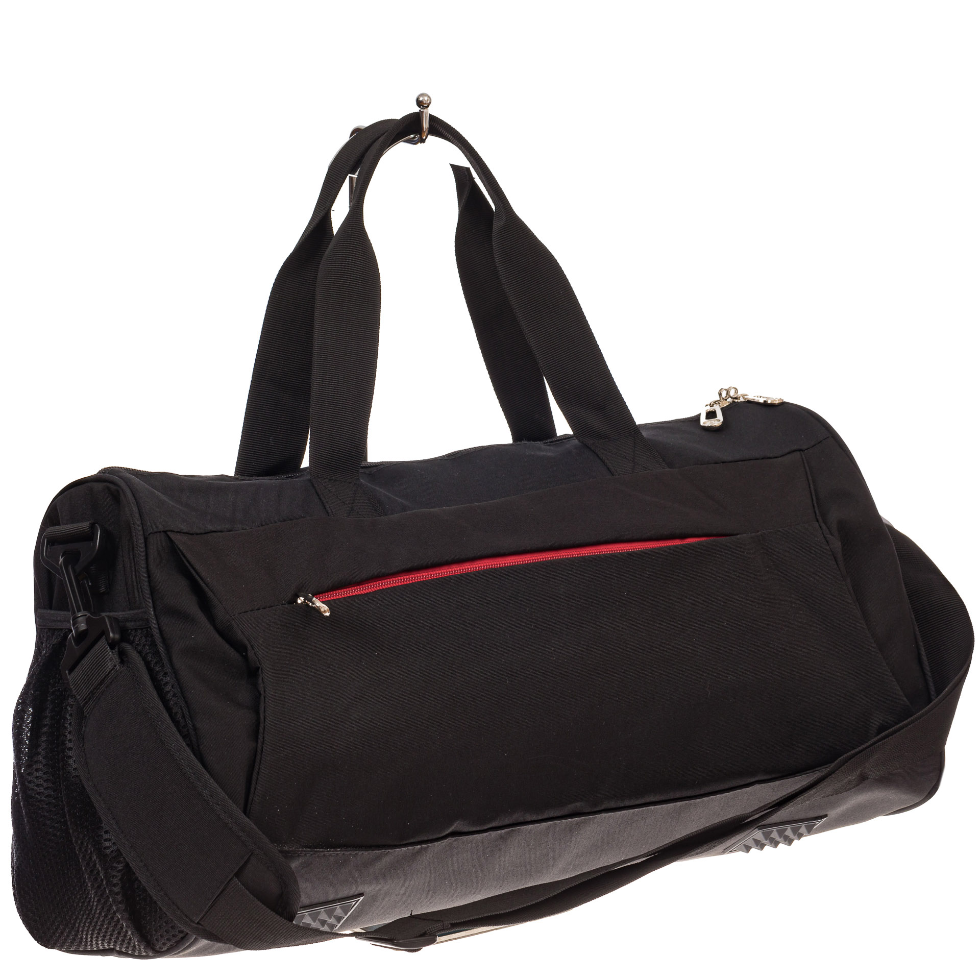 На фото 1 - Вместительная дорожная сумка, цвет черный