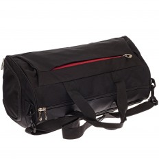На фото 3 - Вместительная дорожная сумка, цвет черный