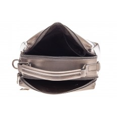 На фото 4 - Женская сумка кросс-боди из натуральной кожи, цвет черный