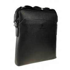 На фото 1 - Мужская сумка-планшет из натуральной кожи, чёрная