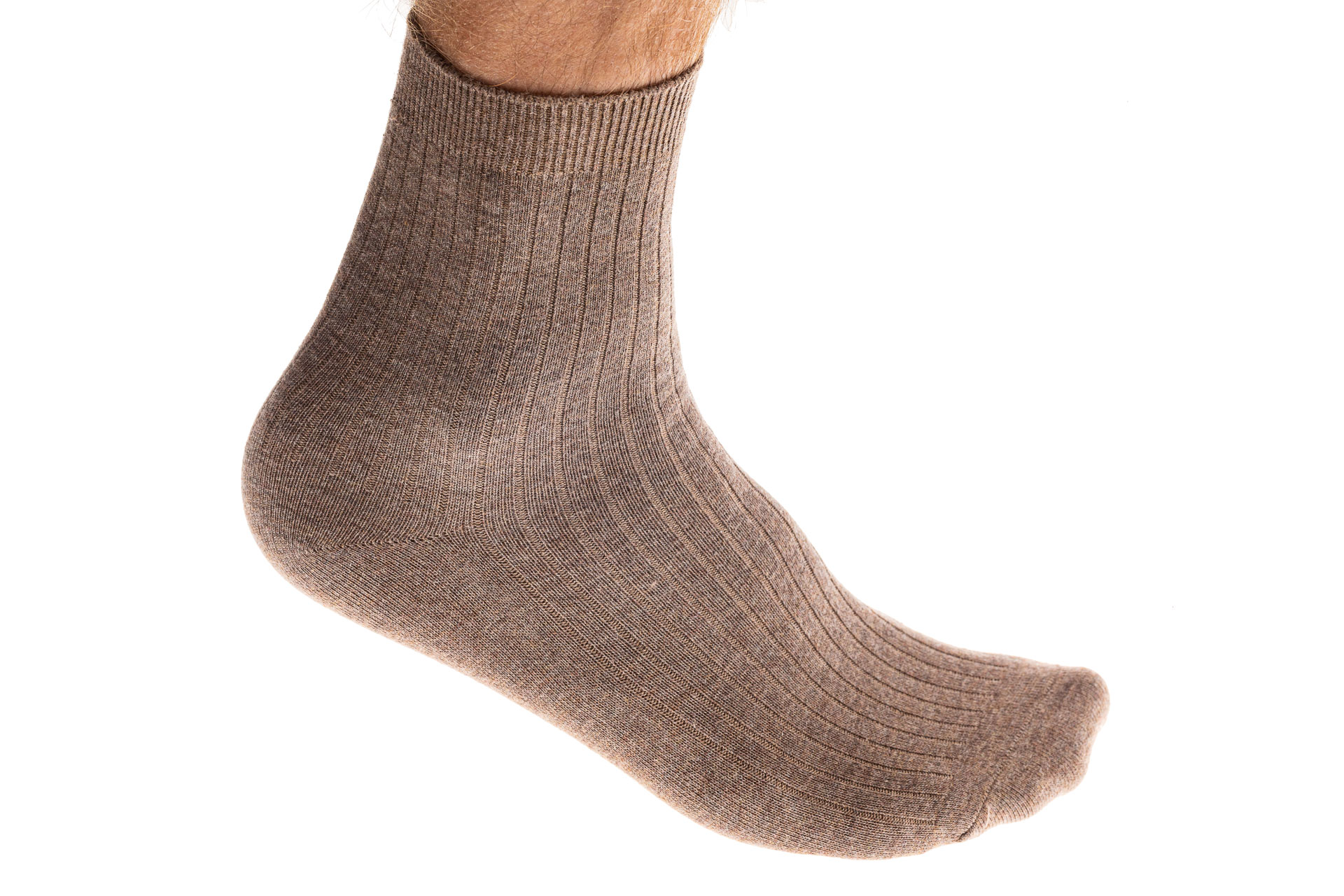 На фото 1 - Качественные носки мужские, хлопок, размеры 25-28, бежевые