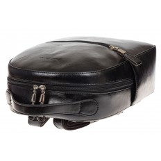 На фото 4 - Женский рюкзак из натуральной кожи, цвет черный