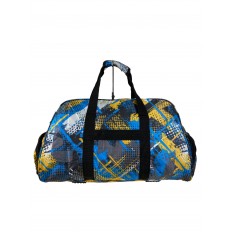 На фото 2 -  Дорожная сумка из текстиля мультицвет
