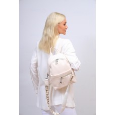 На фото 1 - Женская рюкзак  из искусственной кожи, цвет белый