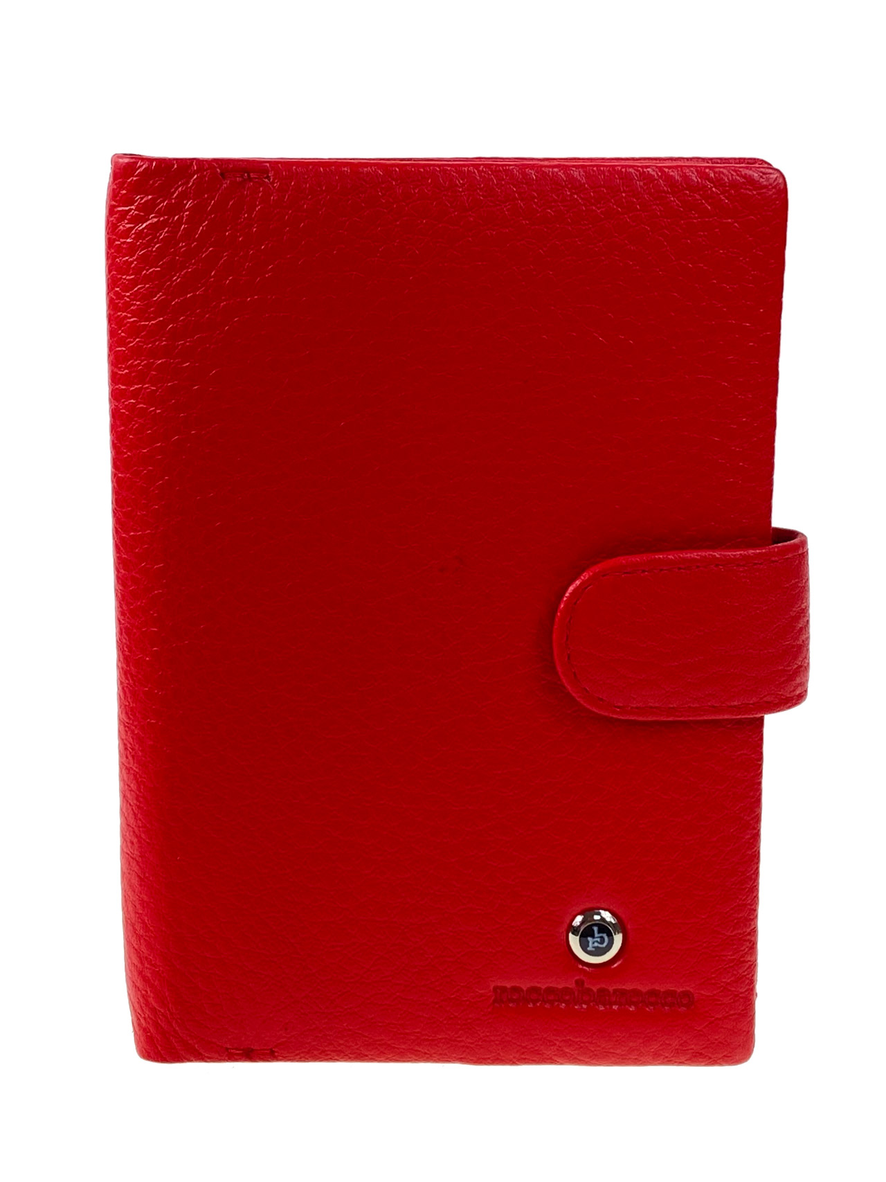 На фото 1 - Обложка для паспорта и автодокуметов из натуральной кожи, цвет красный