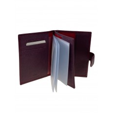 На фото 2 - Обложка для паспорта и автодокуметов из натуральной кожи, цвет бордовый