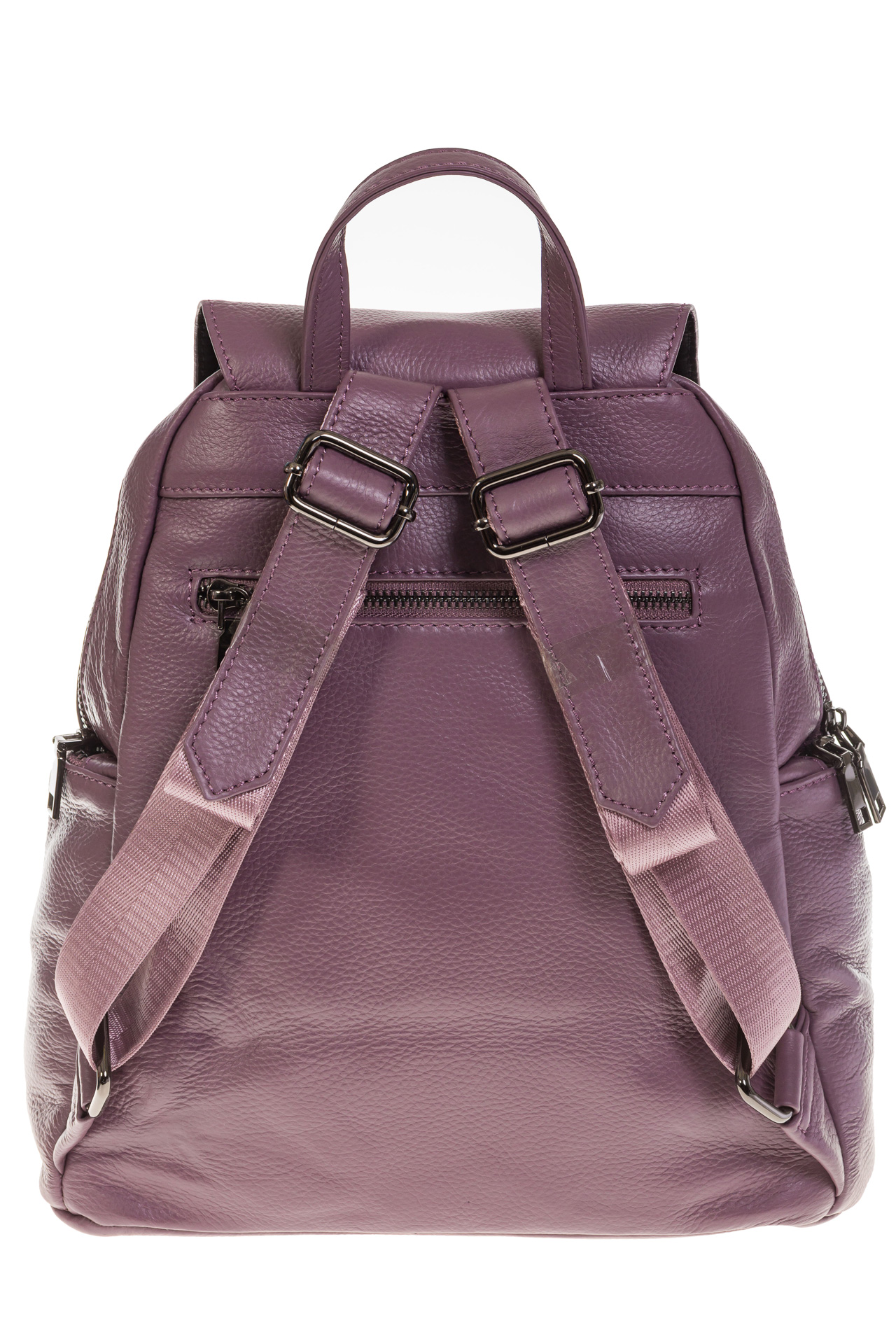 На фото 3 - Женский рюкзак из натуральной кожи для города, цвет пудра 7113