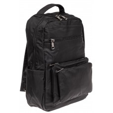 На фото 1 - Мужской рюкзак из текстиля, цвет черный