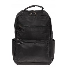 На фото 2 - Мужской рюкзак из текстиля, цвет черный