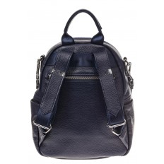 На фото 3 - Женский рюкзак из натуральной кожи, цвет синий