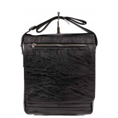 На фото 2 - Мужская сумка-планшет из экокожи, цвет чёрный