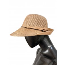 На фото 1 - Летняя женская шляпа, цвет персиковый