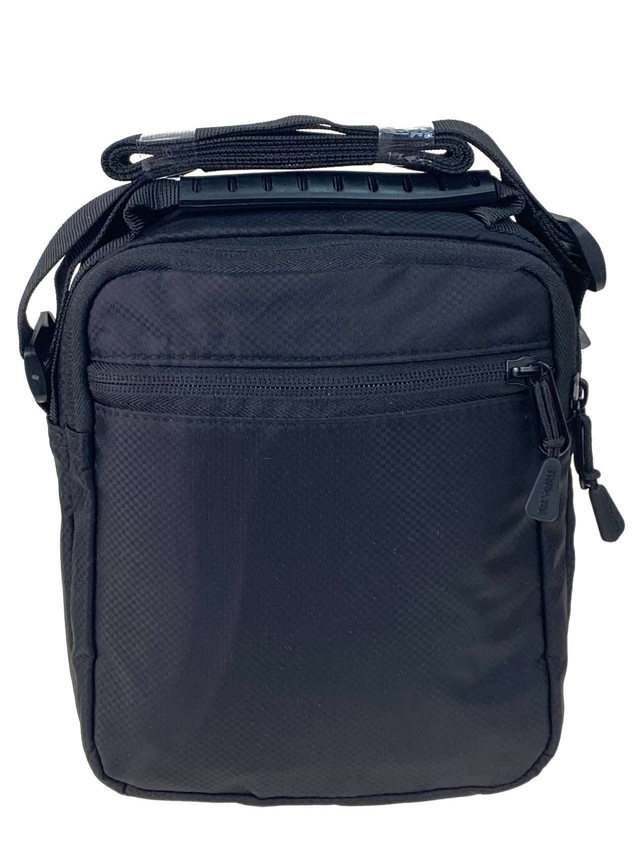 На фото 2 - Мужская сумка из водонепромокаемой ткани, цвет черный
