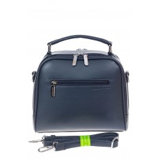 На фото 3 -  Женская каркасная сумка из гладкой экокожи, цвет графит