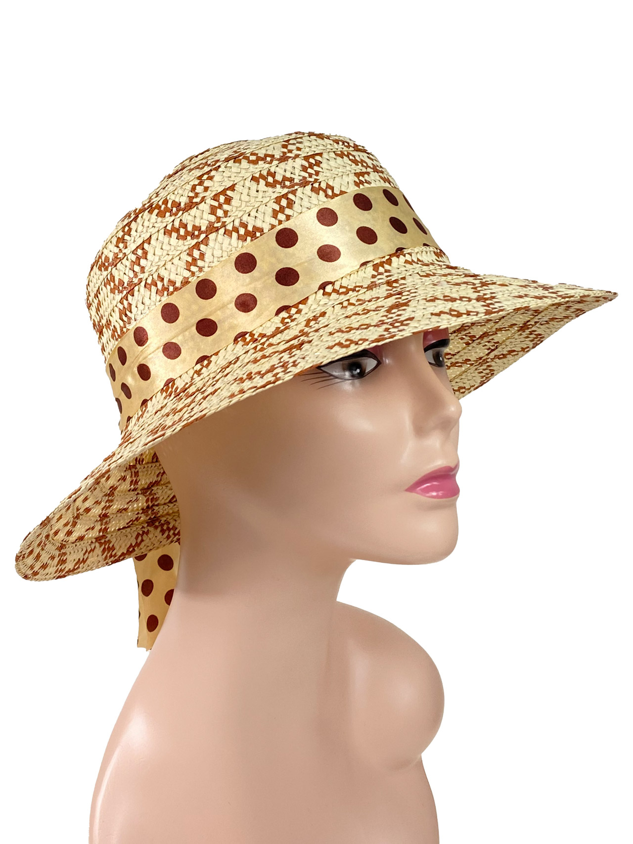 На фото 1 - Летняя женская соломенная шляпа,  мультицвет