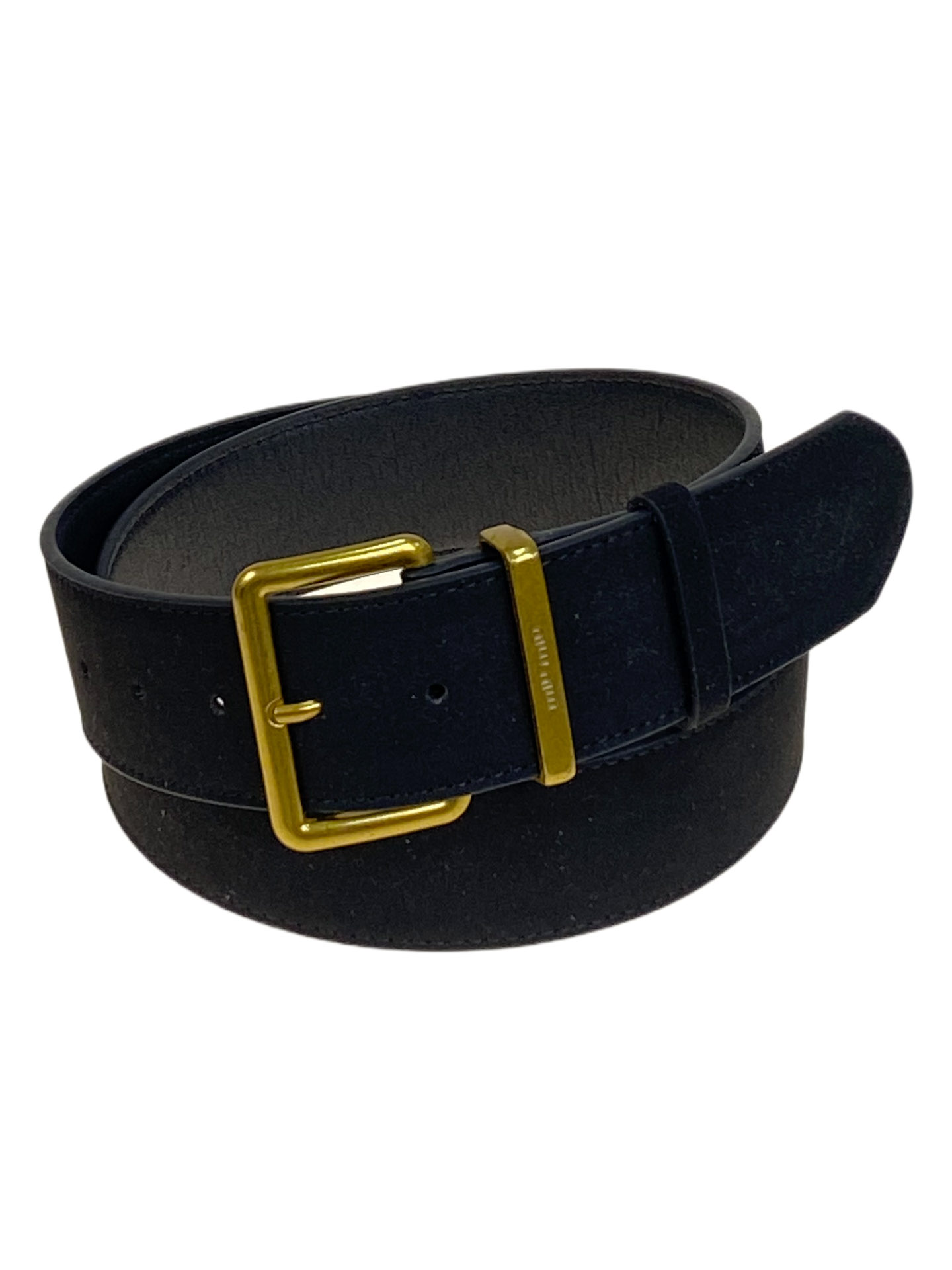 На фото 1 -  Ремень женский из искусственной замши, цвет черный