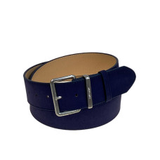 На фото 1 -  Ремень женский из искусственной замши, цвет тёмно синий