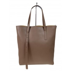 На фото 2 - Женская сумка из натуральной кожи, цвет серо-коричневый