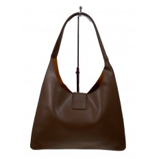 На фото 2 - Женская сумка шоппер из натуральной кожи, цвет шоколад