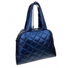 На фото 1 - Стильная женская сумка из искусственной кожи, цвет синий