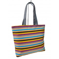 На фото 2 - Женская сумка шоппер из текстиля,  мультицвет