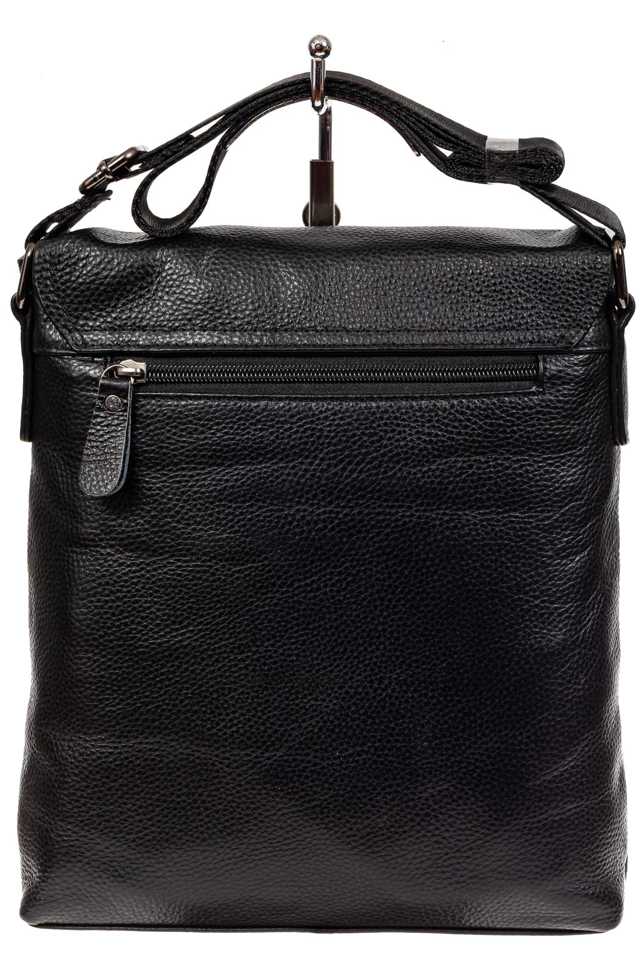 На фото 3 - Мужская сумка-планшет из натуральной кожи, цвет черный