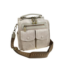 На фото 1 - Женская сумка-рюкзак из искусственной кожи, цвет молочный На фото 1 - Женская сумка-рюкзак из искусственной кожи, цвет молочный