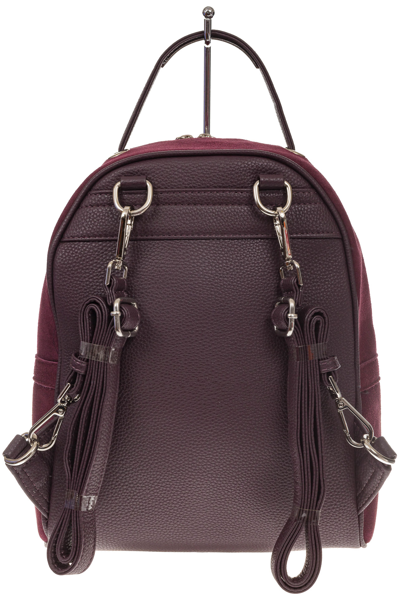 На фото 3 - Женский рюкзак из натуральной замши, цвет фиолетовый